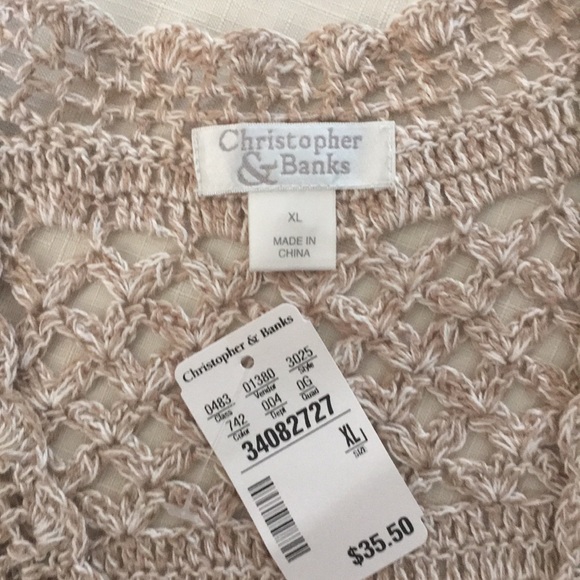 COPY - NWT Christopher & Banks Open Weave Shrug/Sweater - Picture 3 of 4